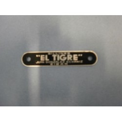 Chapa asiento 'El Tigre'. S2/S3