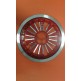 EMBELLECEDOR ARO RUEDA VESPA ROJO.