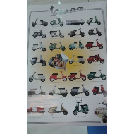POSTER VESPA 60X90 GRIS