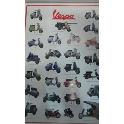 POSTER VESPA 60X90 ROJO