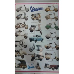 POSTER VESPA 60X90 AZUL