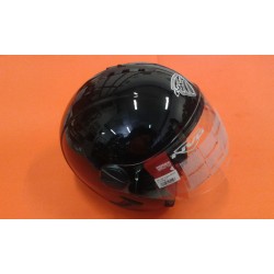 CASCO JET NVG NEGRO BRILLO TALLA S