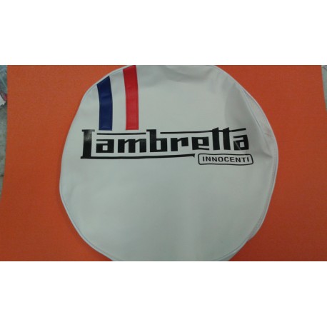 FUNDA RUEDA REPUESTO 'LAMBRETTA' BLANCA