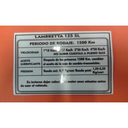 ADHESIVO DE RODAJE 'LI-125'