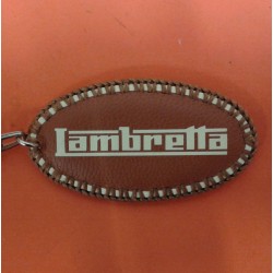 LLAVERO CUERO MARRON LAMBRETTA