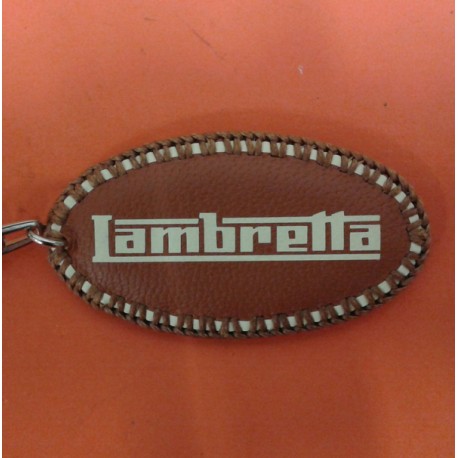 LLAVERO CUERO MARRON LAMBRETTA