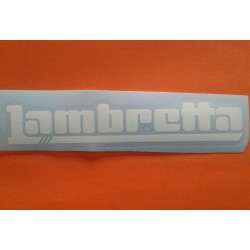 ADHESIVO 'LAMBRETTA' BLANCO