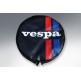 FUNDA RUEDA REPUESTO VESPA NEGRA TRICOLOR