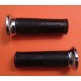 PUÑOS VESPA NEGRO/CROMADO (120mm LARGO)