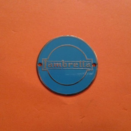 ESCUDO REDONDO LAMBRETTA AZUL