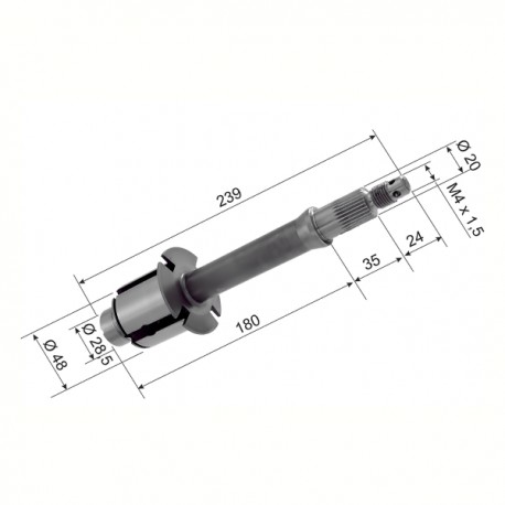 EJE SECUNDARIO VESPA 125/150 RMS