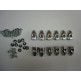 Kit terminales cromados+tornilleria carriles del suelo LD.