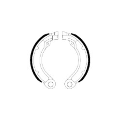 ZAPATAS TRASERAS RUEDAS 8" (2 EJES)