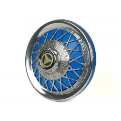 TAPACUBOS VESPA 10" AZUL/CROMADO