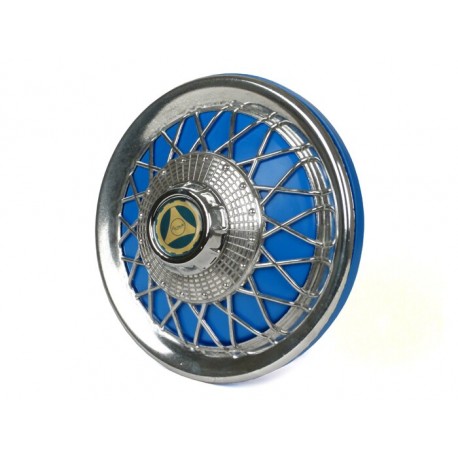 TAPACUBOS VESPA 10" AZUL/CROMADO