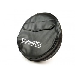 FUNDA RUEDA REPUESTO NEGRA 'LAMBRETTA'.