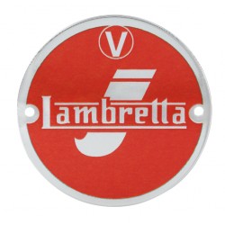 Chapa de embellecedor de horquilla. Roja.