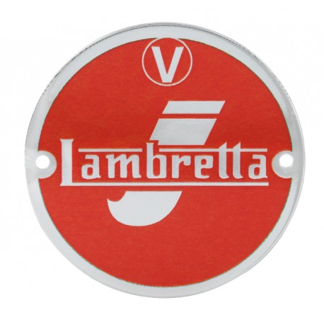 Chapa de embellecedor de horquilla. Roja.