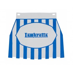 SALVABARROS TRASERA RAYAS "LAMBRETTA" AZUL/BLANCA