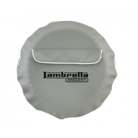 FUNDA RUEDA REPUESTO GRIS 'LAMBRETTA'