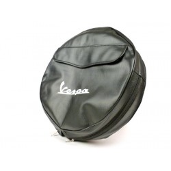 FUNDA RUEDA REPUESTO VESPA NEGRA 