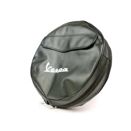 FUNDA RUEDA REPUESTO VESPA NEGRA 
