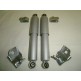 Kit amortiguadores delantero grises+Pletinas sujeccion S2/S3.
