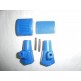 Goma pedal freno+arranque+caballete azul.