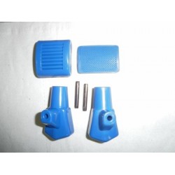 Goma pedal freno+arranque+caballete azul.
