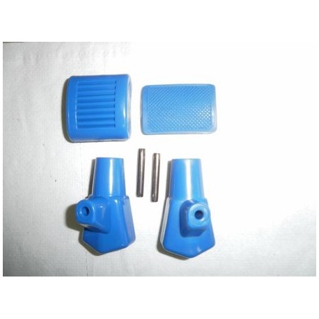 Goma pedal freno+arranque+caballete azul.